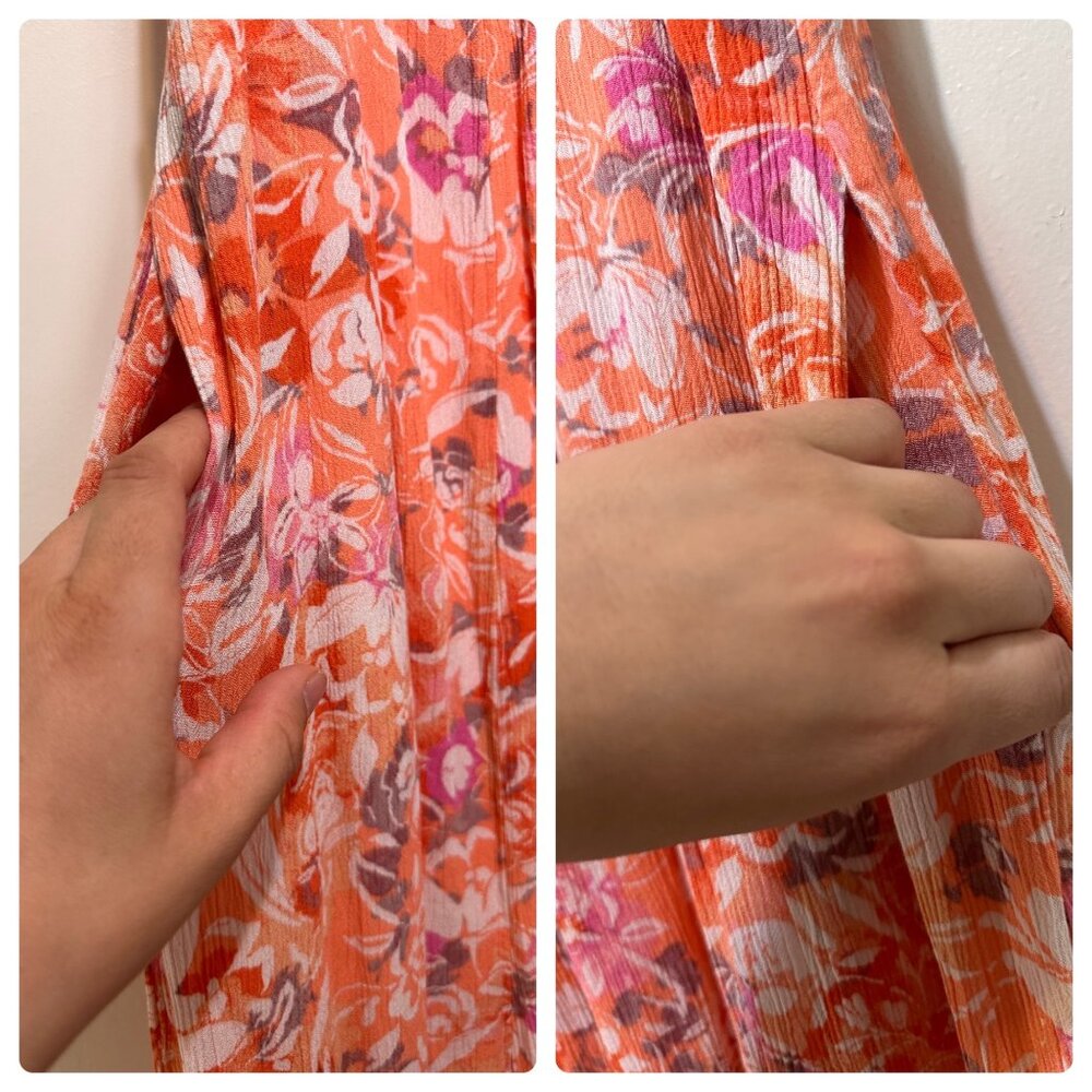 Torrid Orange Tiered Midi Sundress with Flutter Sleeves - Picture 11 of 16
